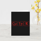 キューティーピー Pi Day 数学 周期表 バレンタイン Gif カード (黄色い花)