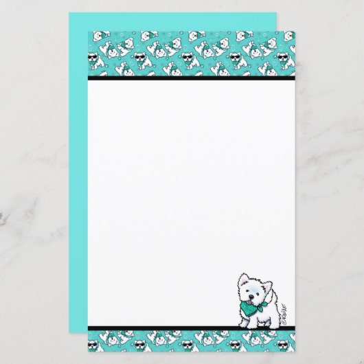 キューティーフェイスウェスティーズKiniArt文房具 (正面/裏面)