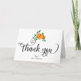 キューティー | オレンジの感謝カード サンキューカード