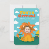 キュートあなたはグラートバレンタインデー子供へス サンキューカード (正面)