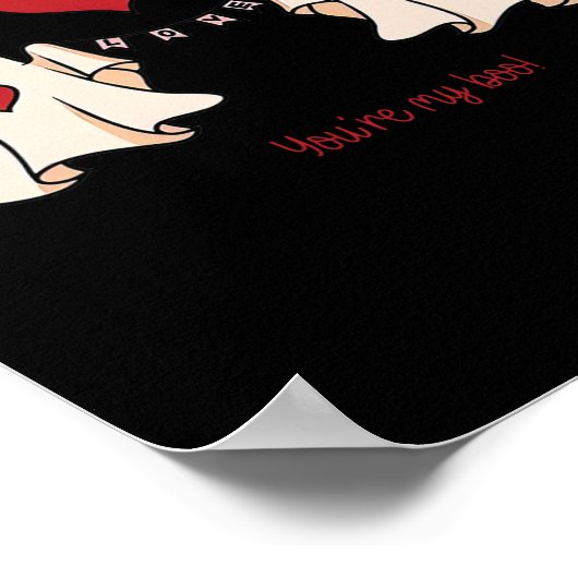 キュートあなたは私のブー幽霊キュート不気味ヴァレンティネスda ポスター (角)