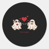 キュートあなたは私のブー幽霊キュート不気味ヴァレンティネスda ラウンドシール (正面)