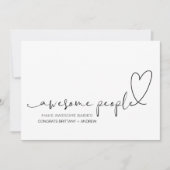 キュートおめでとう妊娠おめでとう新生児 カード (正面)