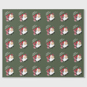 キュートおもしろいお洒落なクリスマスの羊のラッピング紙 ラッピングペーパー (フラット)