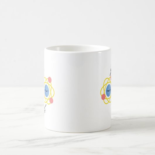 キュートおもしろいで原子科学のジョーク コーヒーマグカップ (中央)