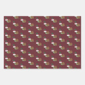 キュートおもしろいとクリスマスカタツムリ ラッピングペーパーシート (正面3)