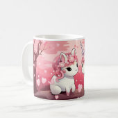 キュートおもしろいとバレンタインデー子供へ47マグカップ コーヒーマグカップ (正面左)