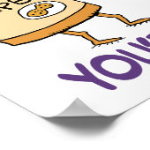 キュートおもしろいとピーナッツバターあなたは私のジャム ポスター (角)