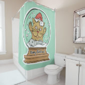 キュートおもしろいなクリスマスキャナーカーテン シャワーカーテン (インサイチュ)