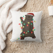 キュートおもしろいなクリスマスベア クッション (ブランケット)