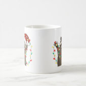 キュートおもしろいなクリスマスラクーン コーヒーマグカップ (中央)