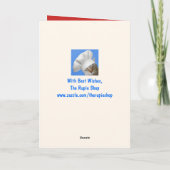 キュートおもしろいなスカンククリスマス シーズンカード (裏面)