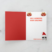 キュートおもしろいなスカンククリスマス シーズンカード (内部)