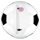キュートおもしろいなピンクのバブルガムの鳥が針金に サッカーボール (回転)