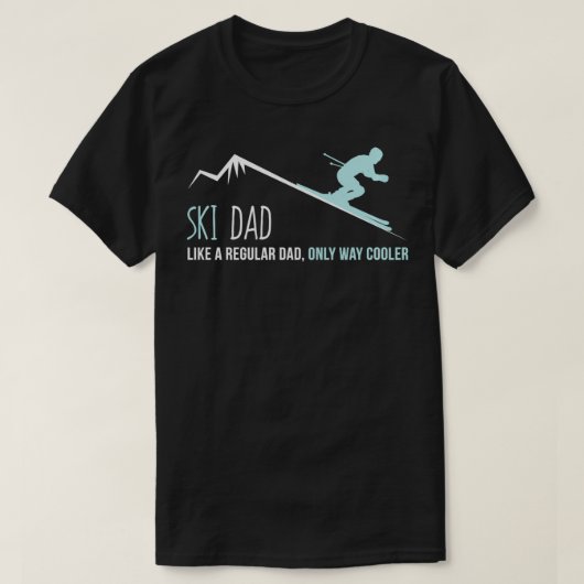 キュートおもしろいな冬のスキープレゼント Tシャツ (デザイン正面)