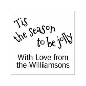 キュートおもしろいな冬の書道台本アート セルフインキングスタンプ (デザイン)