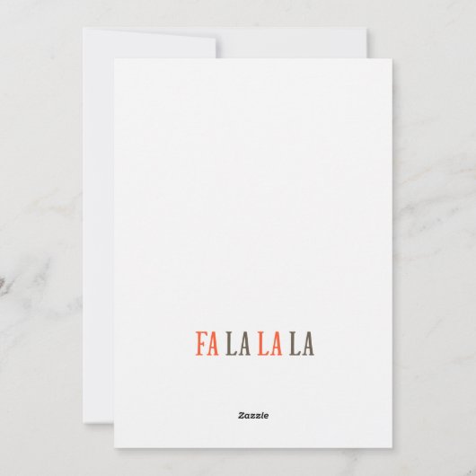 キュートおもしろいな赤い冬のクッキングクリスマスアヒル シーズンカード (裏面)