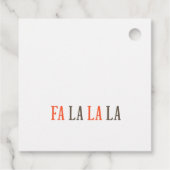 キュートおもしろいな赤い冬のクッキングクリスマスアヒル フェイバータグ (裏面)