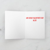 キュートおもしろいアボカドバレンタインデー カード (内部)