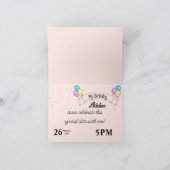 キュートおもしろいアボカド誕生日カード カード (内部)