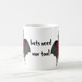 キュートおもしろいアマラスバレンタインデーこうもり コーヒーマグカップ (中央)