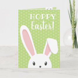 キュートおもしろいイースターバニーグリーン春 シーズンカード