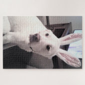 キュートおもしろいイースターバニー子犬イースターギフト ジグソーパズル (横)