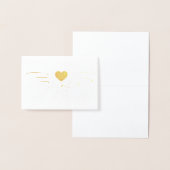 キュートおもしろいイースターバニー漫画イラストレーション 箔カード (ディスプレー)