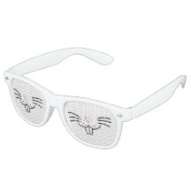 キュートおもしろいイースターバニー顔イラストレーション