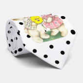 キュートおもしろいイースターバニー ネクタイ (ロール)