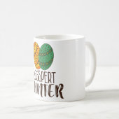 キュートおもしろいイースタープンエッグススペルハンター引用文ドードル コーヒーマグカップ (正面右)