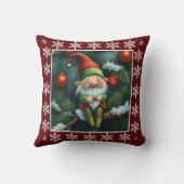 キュートおもしろいウィンターお洒落スカンジナビア格言 クッション (裏面)