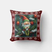 キュートおもしろいウィンターお洒落スカンジナビア格言 クッション (正面)