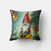 キュートおもしろいウィンターお洒落スカンジナビア格言 クッション (裏面)