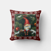 キュートおもしろいウィンターお洒落スカンジナビア格言 クッション (正面)