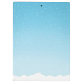 キュートおもしろいウィンターペンギン クリップボード (裏面)