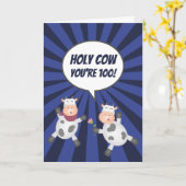 キュートおもしろいオーバーザヒル誕生日 カード (黄色い花)