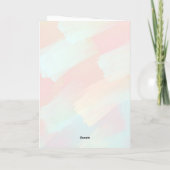 キュートおもしろいカラフルイースターバニー シーズンカード (裏面)