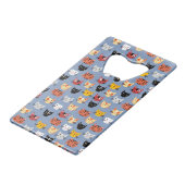 キュートおもしろいキティ猫顔青 クレジットカード栓抜き (裏面アングル)