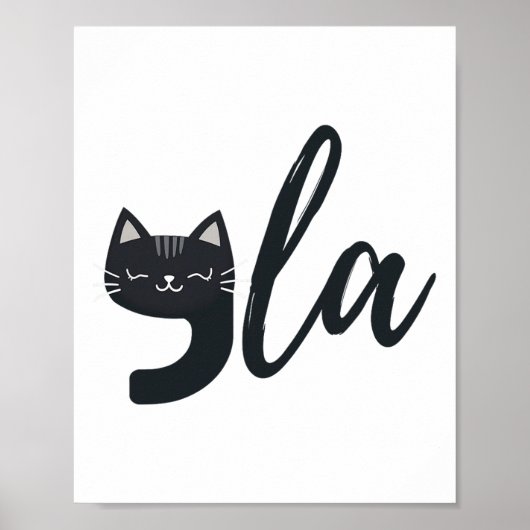 キュートおもしろいキャットコンマラカマラおもしろいハリスプレジット ポスター (正面)