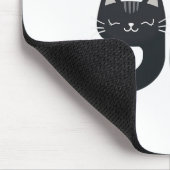 キュートおもしろいキャットコンマラカマラおもしろいハリスプレジット マウスパッド (コーナー)