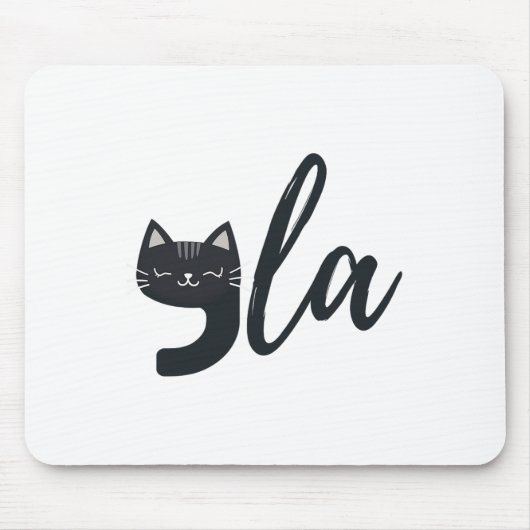 キュートおもしろいキャットコンマラカマラおもしろいハリスプレジット マウスパッド (正面)