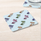 キュートおもしろいキャット紙コースター ペーパーコースター (アングル)