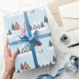 キュートおもしろいクリスマスファラペンギン包装紙 ラッピングペーパー