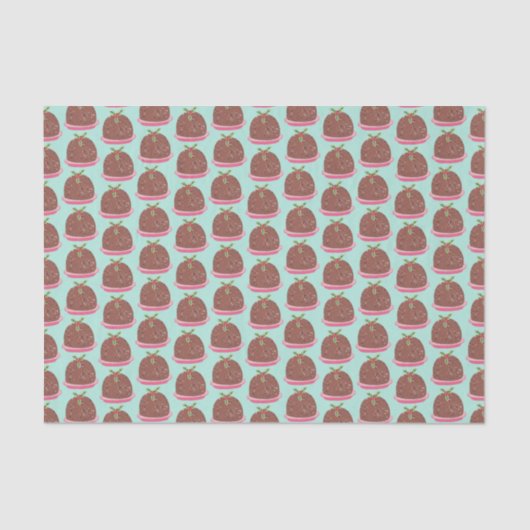 キュートおもしろいクリスマスプリン 薄葉紙 (正面)