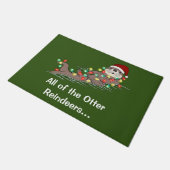 キュートおもしろいクリスマスライトトトトトートナカイ ドアマット (アングル)