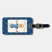 キュートおもしろいクルーズ航海の休暇 ラゲッジタグ (正面横)