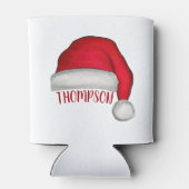 キュートおもしろいサンタカスタムホリデークリスマス 缶クーラー (裏面)