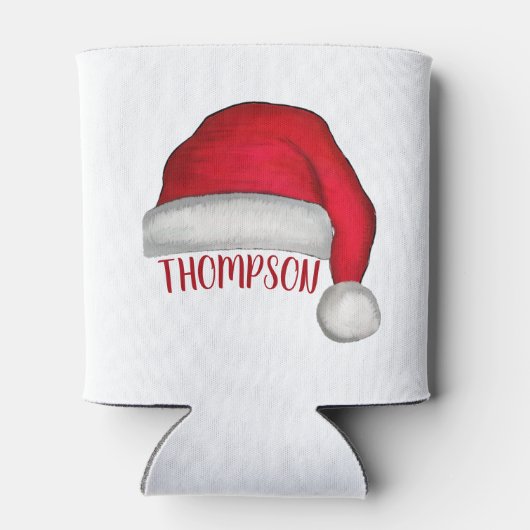 キュートおもしろいサンタカスタムホリデークリスマス 缶クーラー (裏面)