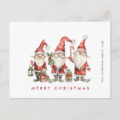 キュートおもしろいサンタ格言クリスマスホリデー ポストカード (正面)